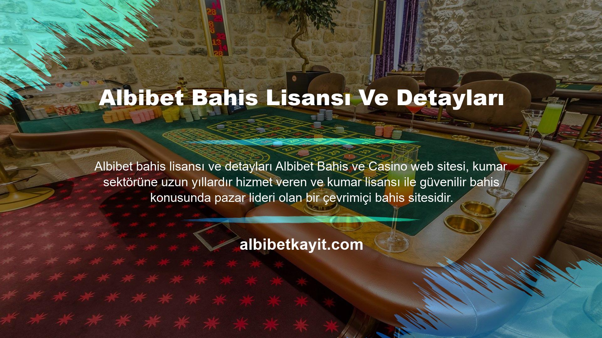 Albibet sitesi müşterilerine onlarca farklı bahis türü sunmaktadır