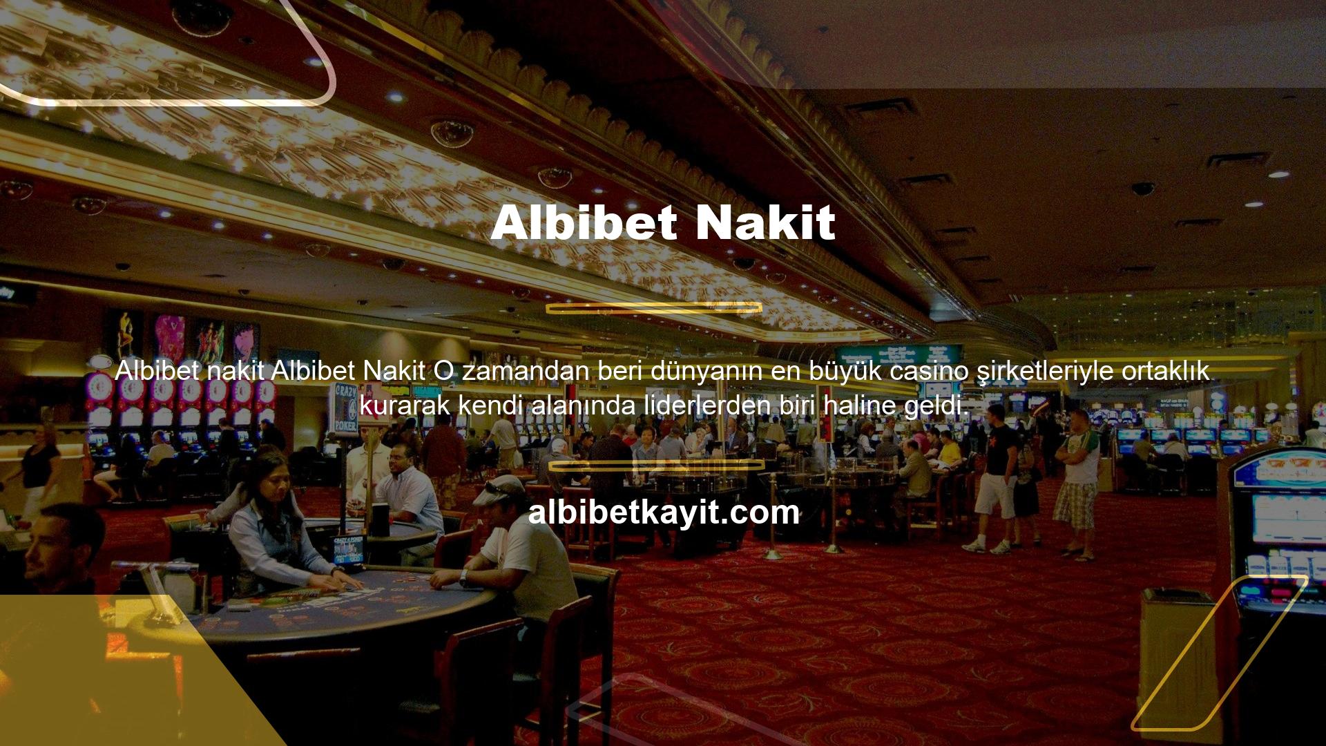 Albibet canlı casino masaları, kullanıcılara oyun oynama ve eğlenme fırsatı vermek için farklı oyun kategorilerinden klasik ve yeni nesil casino oyunları sunmaktadır