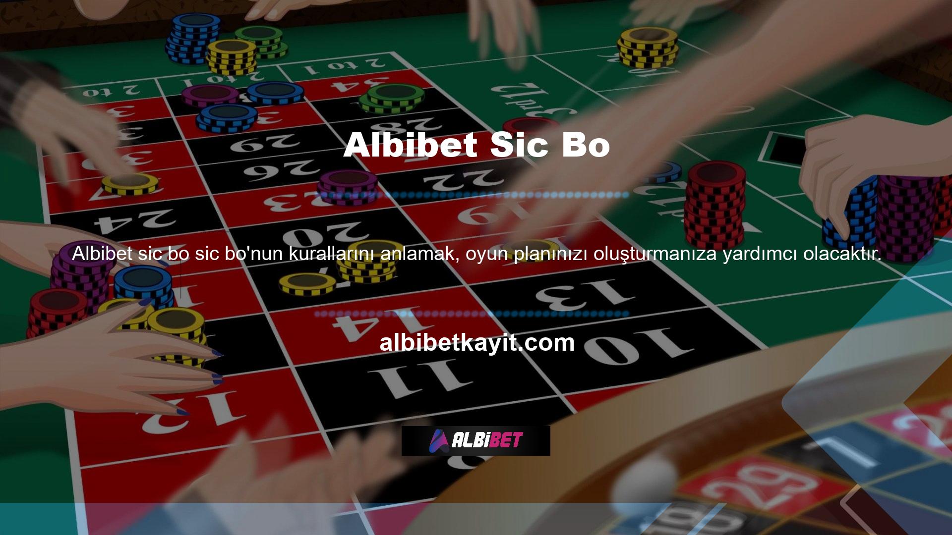 Daha önce bahsedilen Albibet sic bo kurallarına benzer şekilde sic bo da eski bir oyundur