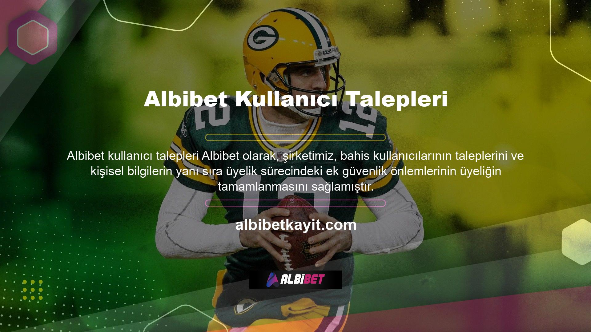 Çeşitli önlemlerin düzgün çalışması için, bilgiler üyelik sürecinde doğru ve tamamen doldurulmalıdır